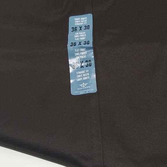 New Men's Casual Dress Dockers Signature Khaki Flat Front Pants 36 x 30 - Picture 4 of 7